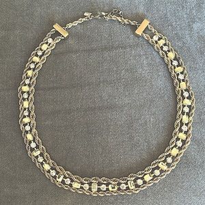 Beautiful crystal and gold necklace